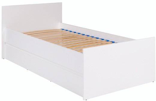 Levně Dětská postel CRYSTAL 80x200, bílá