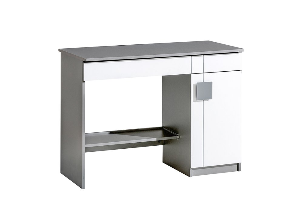 Levně Pc stolek Guliver II 6, šedá/bílá