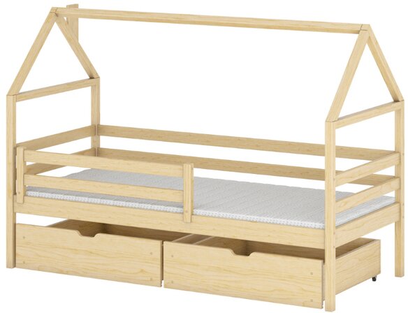 Domečková postel ATLAS 80x180 borovice