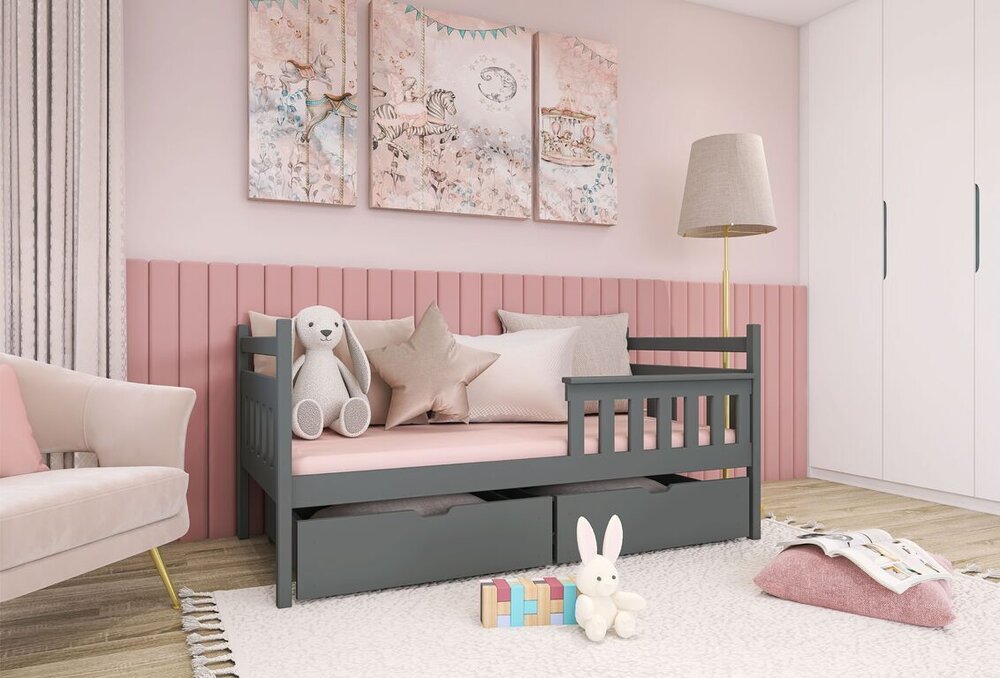 Dětská postel EVA 80x180, grafit