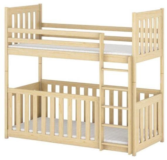 Patrová postel pro dvě děti CYRIL 80x200 borovice