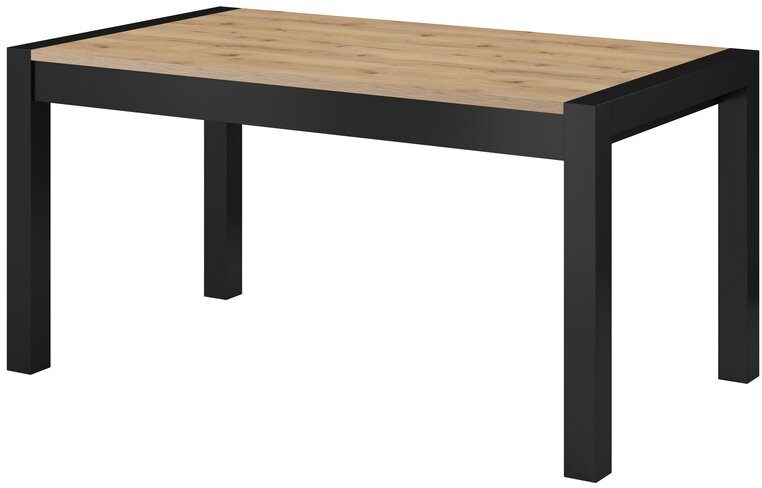 Levně Rozkládací jídelní stůl AVRO 92 dub taurus / černá