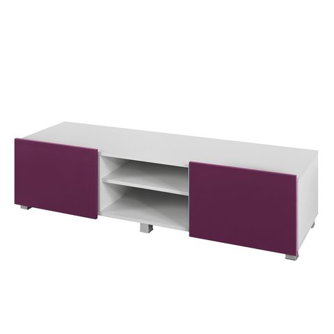 TV stolek GLORIA 2D, bílá/fialová
