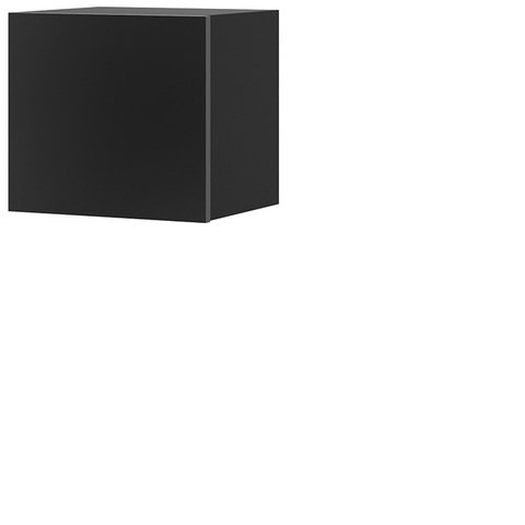 Závěsná skříňka Corinto 1, černá/černý lesk