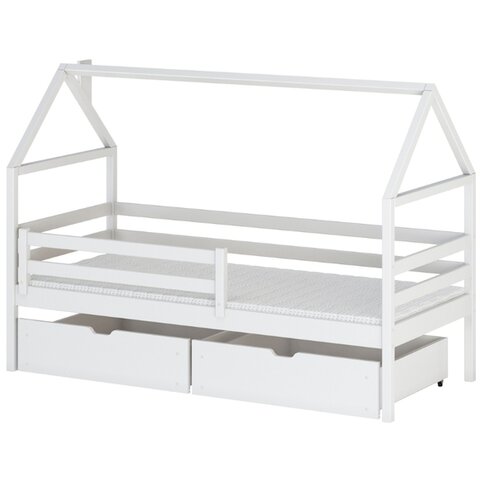 Domečková postel ATLAS 80x180, bílá