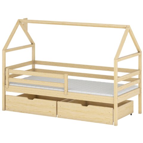 Domečková postel ATLAS 80x160, borovice