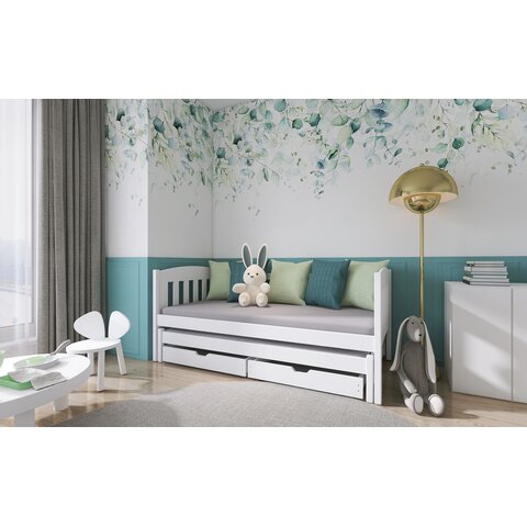 Dětská postel s přistýlkou ADAM 80x180, bílá