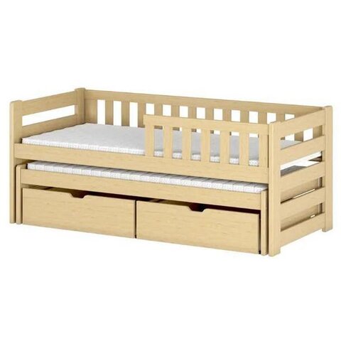 Dětská postel s přistýlkou BEATA 90x190 borovice