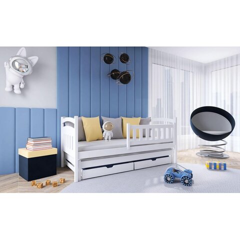 Dětská postel s přistýlkou GRETA 80x160, bílá
