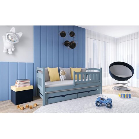 Dětská postel s přistýlkou GRETA 80x160, šedá