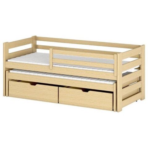 Dětská postel s přistýlkou KLÁRA 80x160, borovice