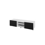 TV stolek GLORIA 2D + nástavba, bílá/černá