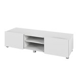 TV stolek GLORIA 2D, bílá/bílý lesk