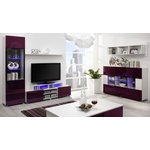 Obývací pokoj GLORIA 1, bílá/fialová