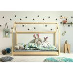 Dětská postel domeček BECKY 160x80, borovice