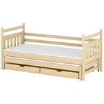 Dětská postel s přistýlkou DANNY 80x160, borovice title=