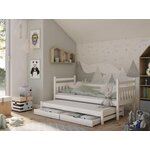 Dětská postel s přistýlkou DANNY 80x160, borovice