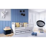 Dětská postel s přistýlkou GRETA 80x180, bílá