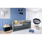 Dětská postel s přistýlkou GRETA 80x200, grafit