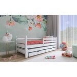 Dětská postel s přistýlkou TAMARA 80x180, bílá
