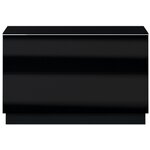 Tv stolek HEMI 39 černá / černé sklo