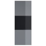 Závěsná skříňka HEMI 07 L/P černá / šedé sklo