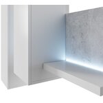 Závěsná skříňka BELO 04 bílá / beton